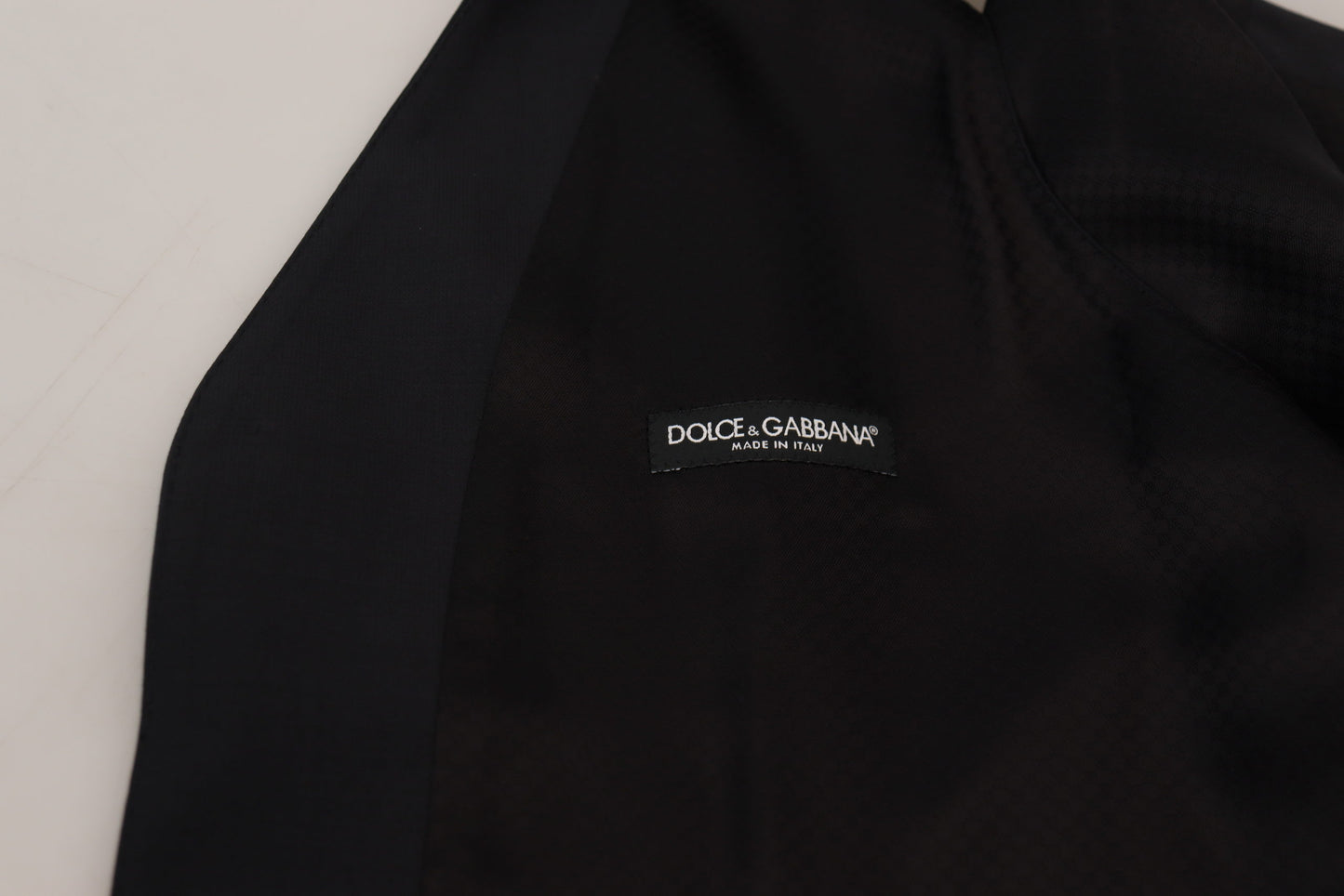 Dolce & Gabbana Elegante Schwarze einreihige Kleiderweste