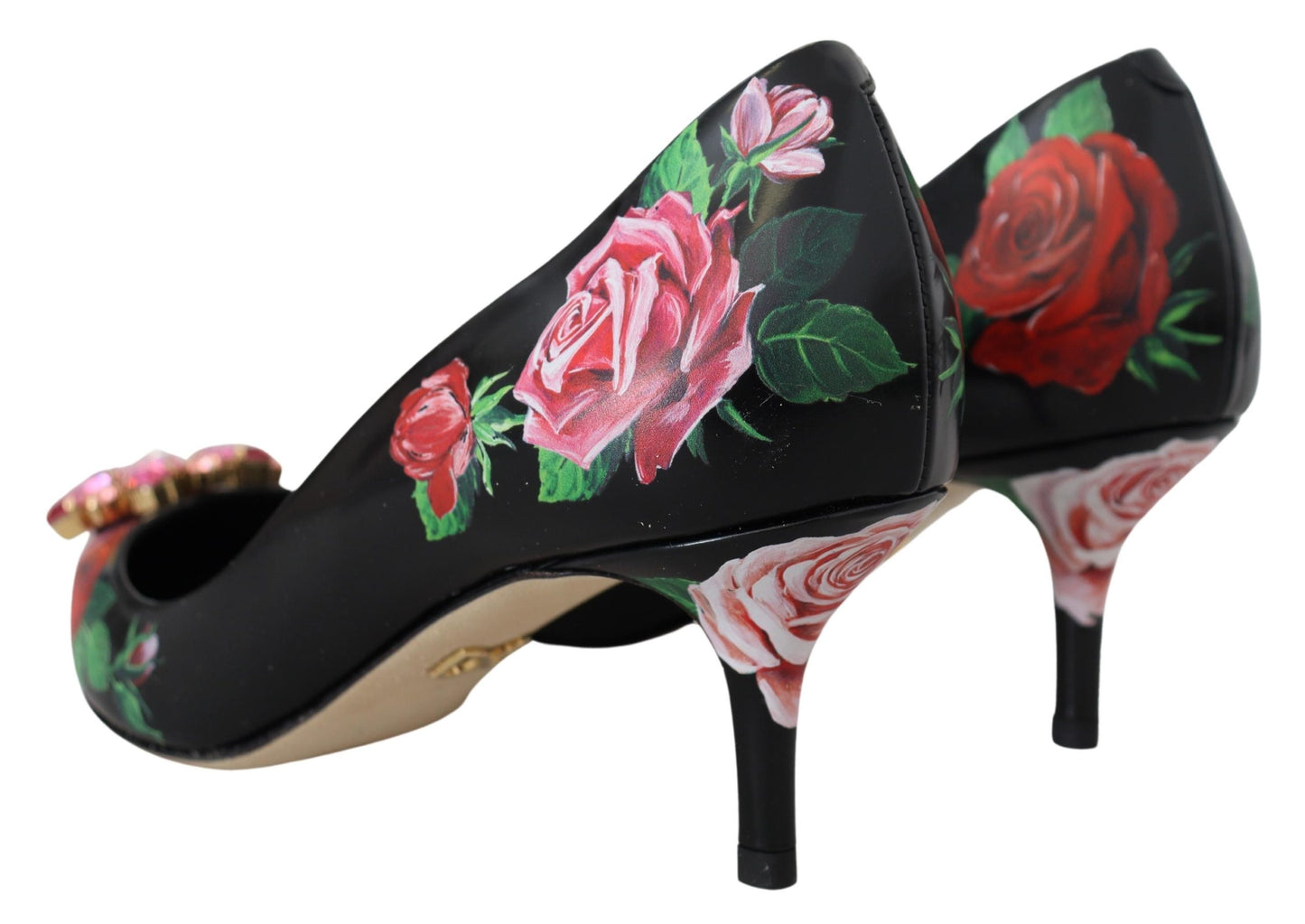 Dolce & Gabbana Elegante florale Kristall-Pumps