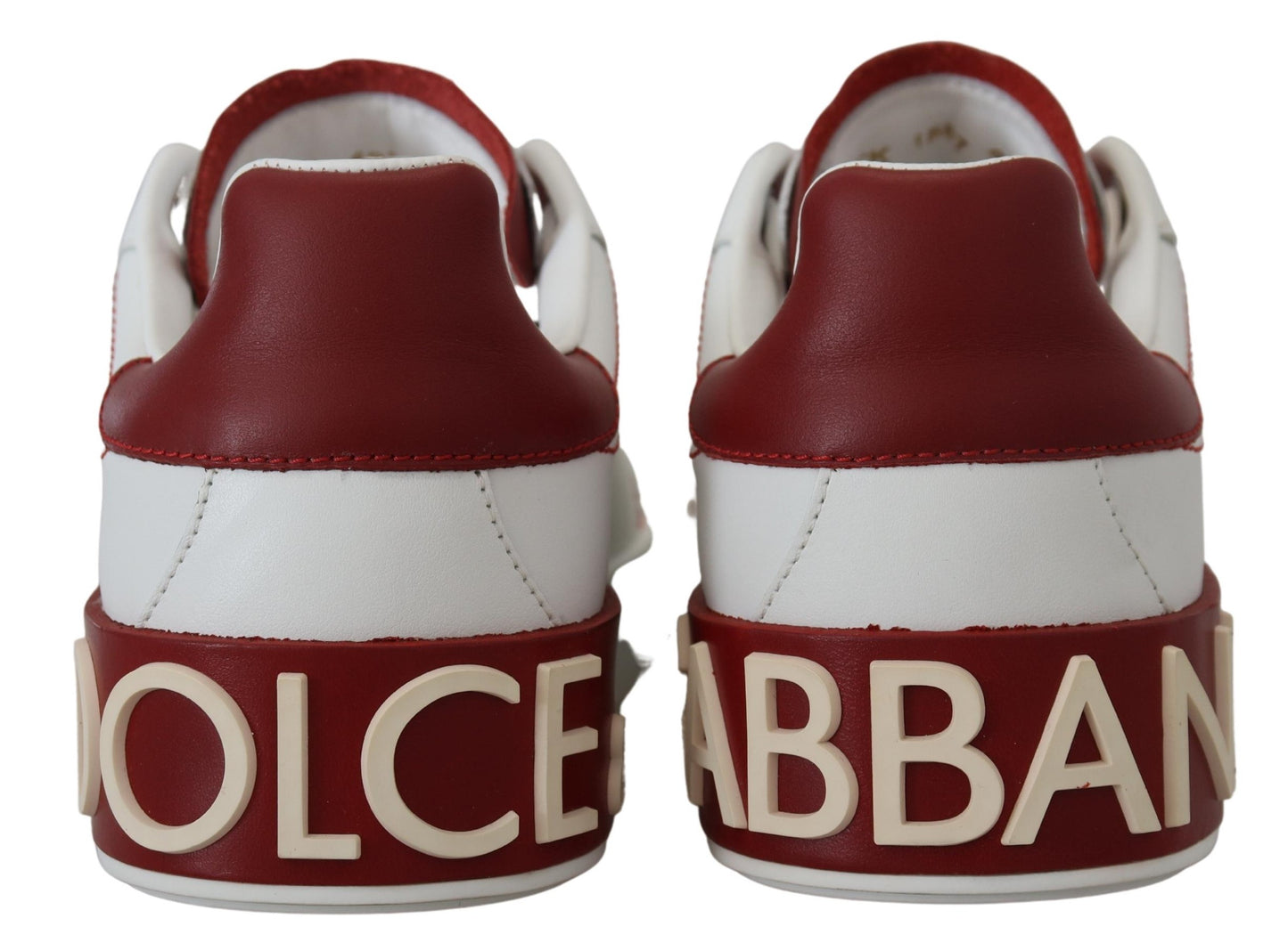 Dolce & Gabbana Schicke weiße Portofino-Ledersneakers