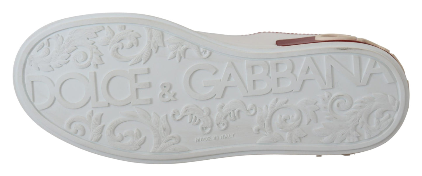 Dolce & Gabbana Schicke weiße Portofino-Ledersneakers