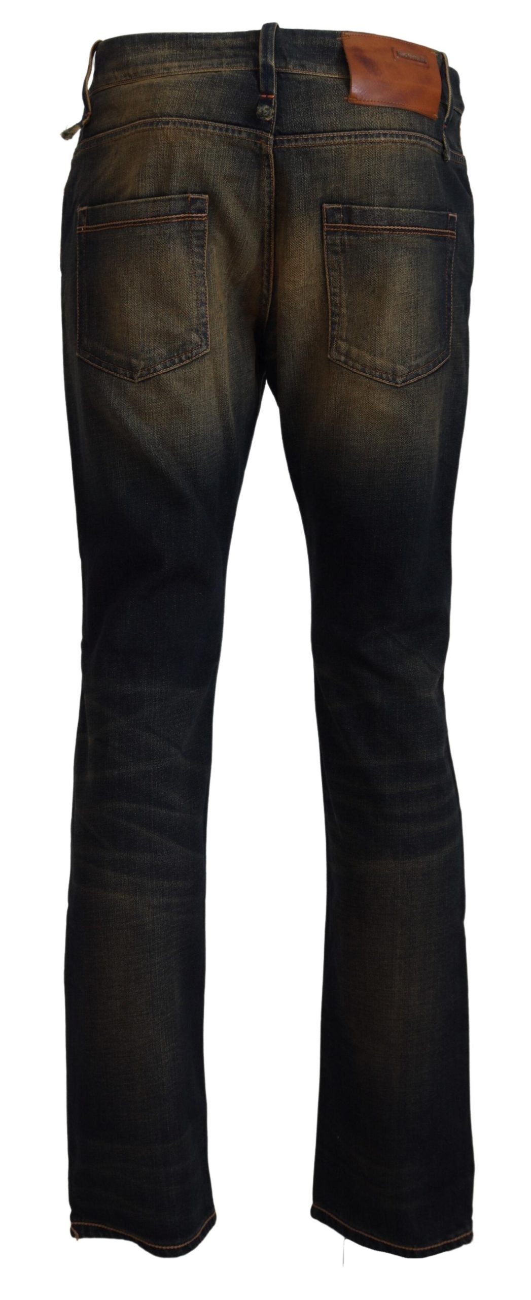 Eight Elegant Blue Washed Denim Pants - Authentic Craftsmanship