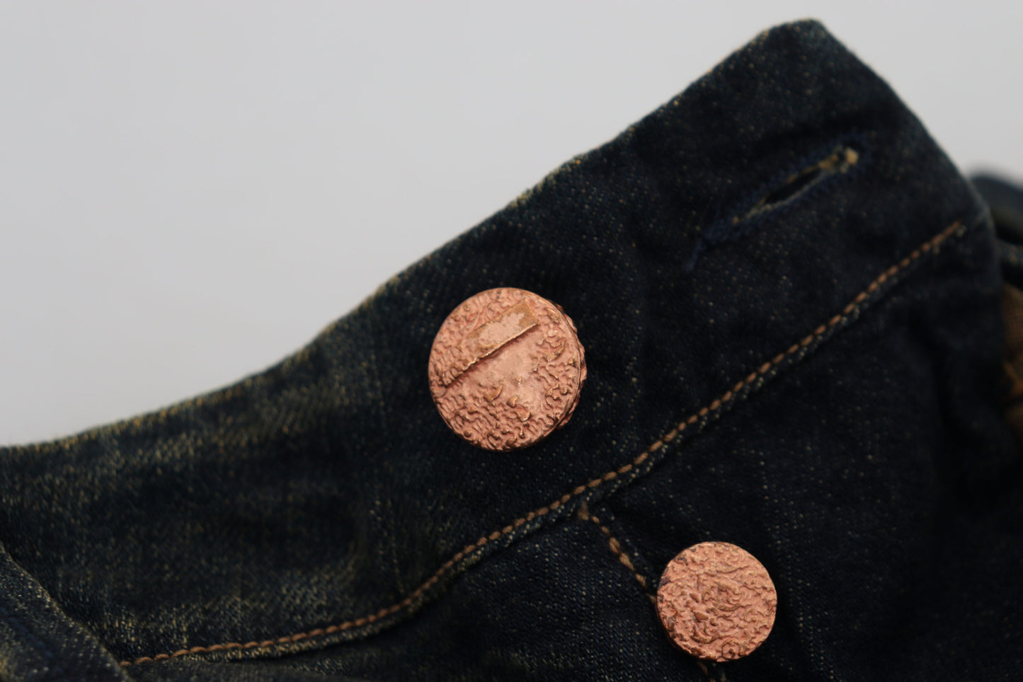 Eight Elegant Blue Washed Denim Pants - Authentic Craftsmanship