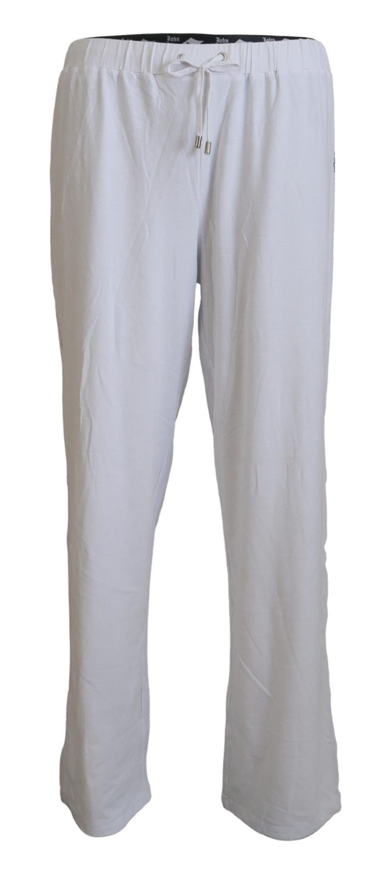 John Galliano Elegant wide-leg cotton trousers