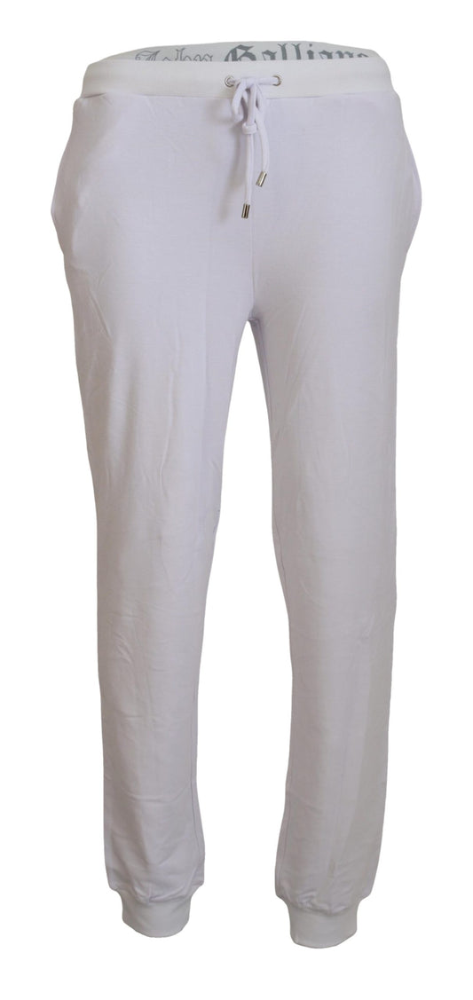 John Galliano Chic white jogger pants - casual elegance