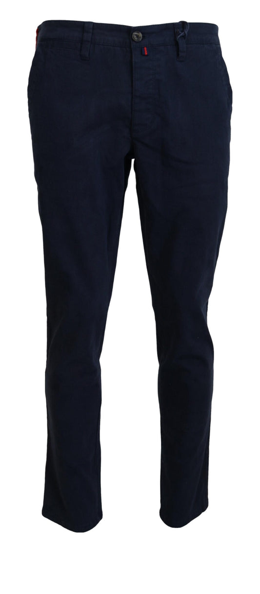 Domenico Tagliente Elegant sapphire suit trousers for men