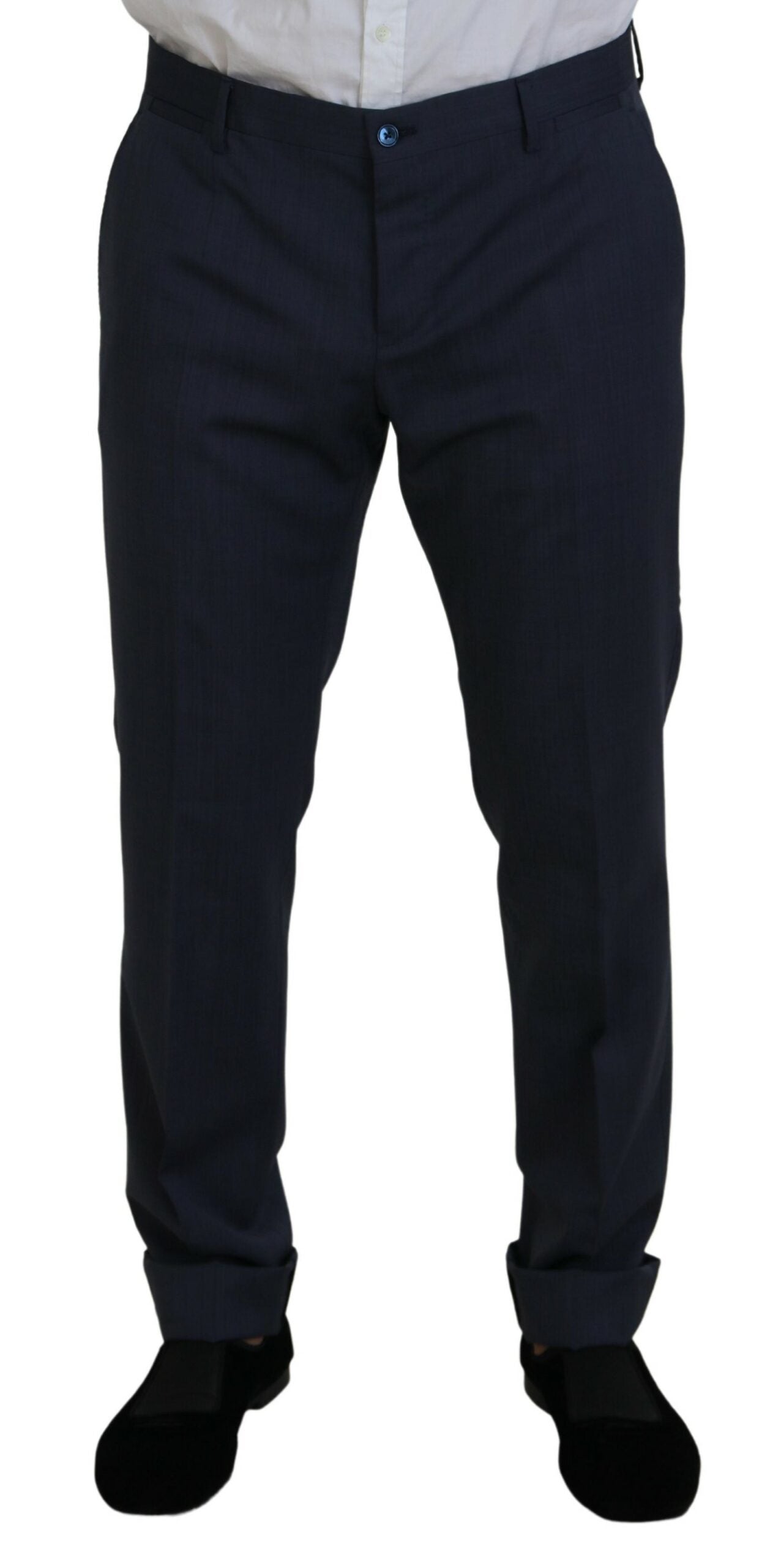 Dolce &amp; Gabbana Elegant Blue Martini Men's Suit Slim Fit