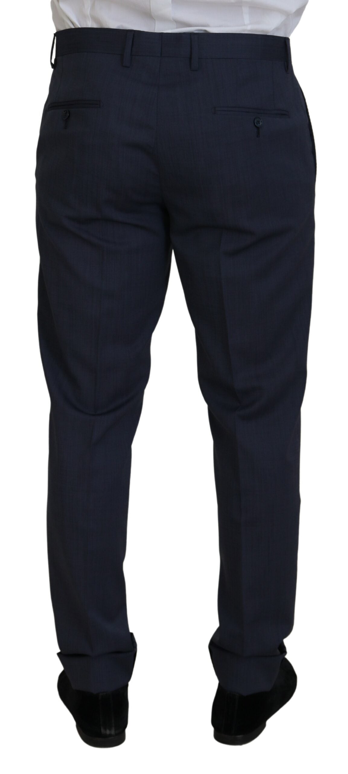 Dolce &amp; Gabbana Elegant Blue Martini Men's Suit Slim Fit