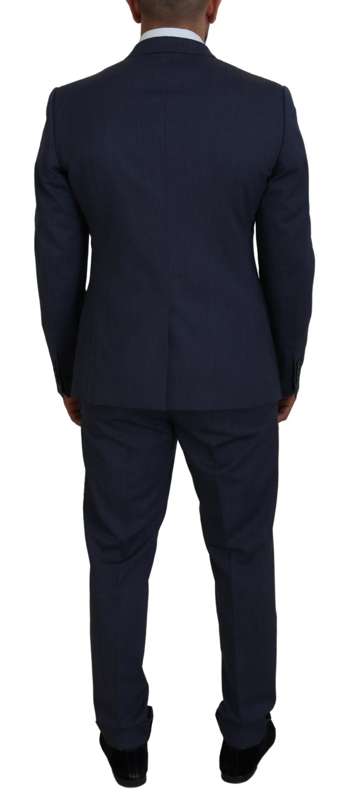 Dolce &amp; Gabbana Elegant Blue Martini Men's Suit Slim Fit