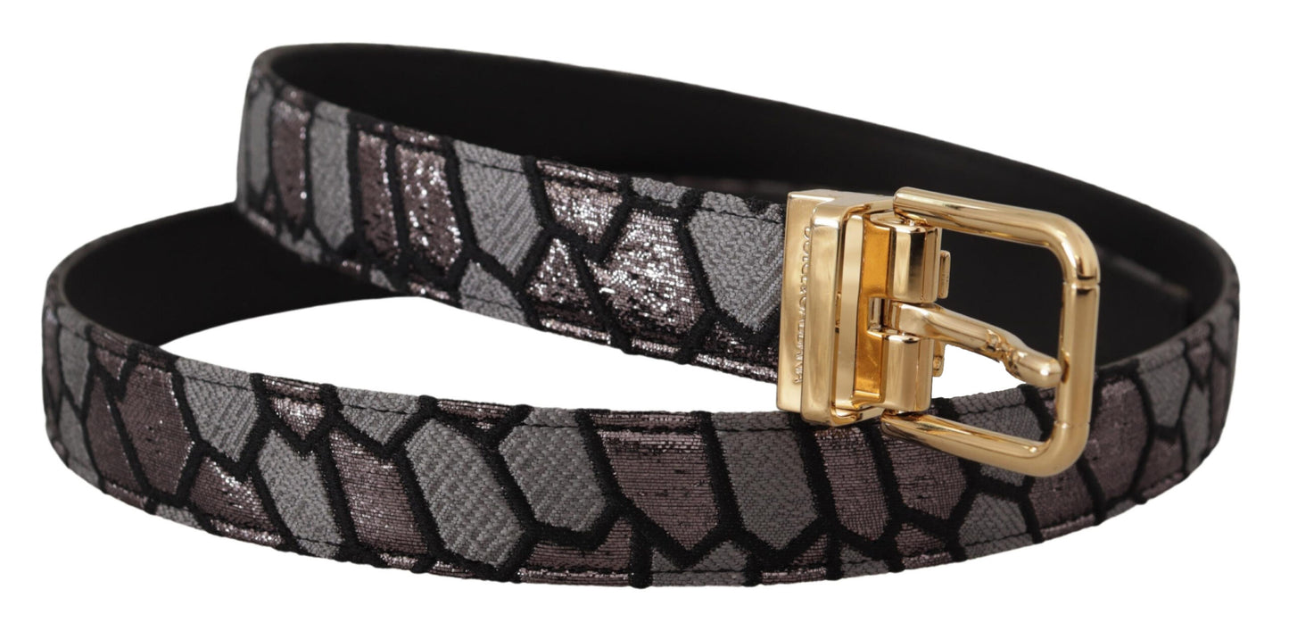 Dolce &amp; Gabbana Multicolor Leather Statement Belt