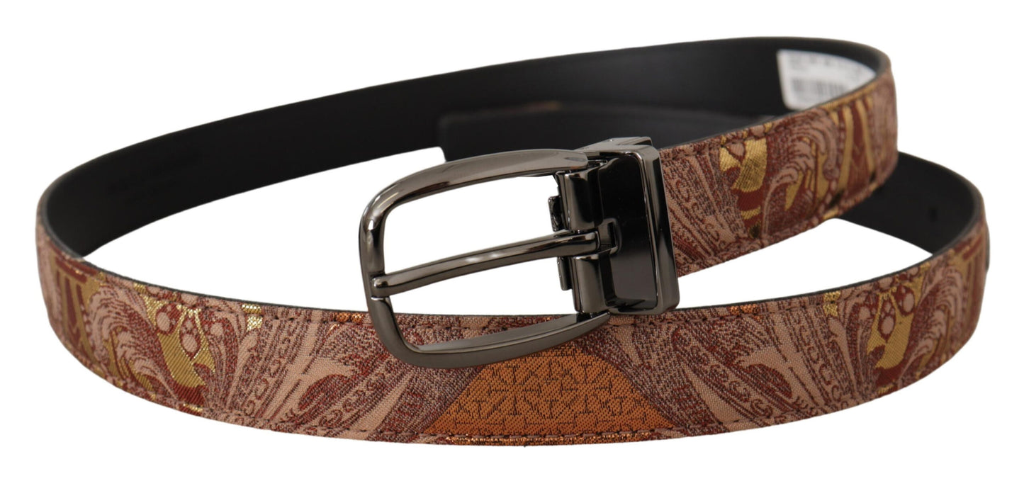 Dolce &amp; Gabbana Multicolor Leather Signature Belt