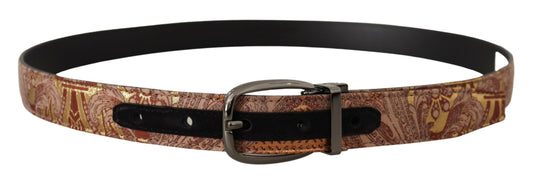 Dolce &amp; Gabbana Multicolor Leather Signature Belt