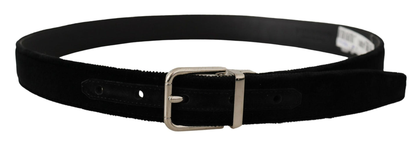 Dolce &amp; Gabbana Elegant belt made of coarse-grained leather