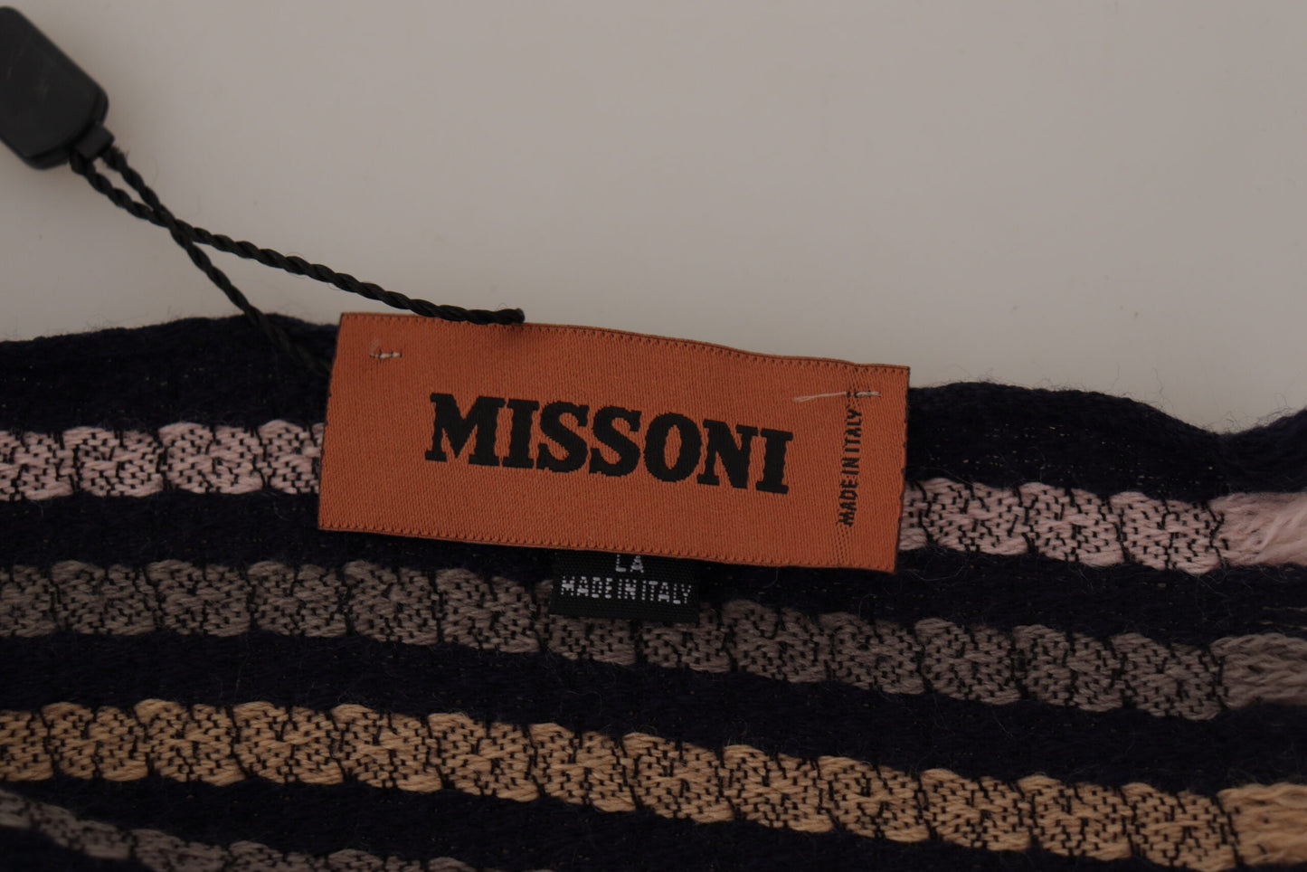 Missoni Authentic monivärinen villainen miesten huivi