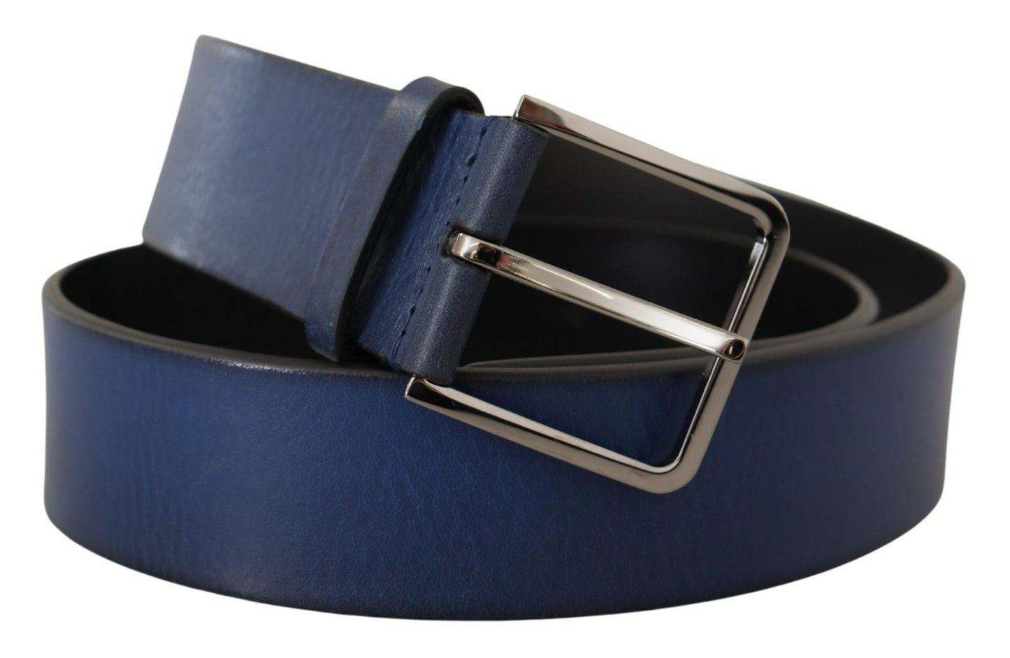 Dolce &amp; Gabbana Elegant Italian Leather Belt in Blue