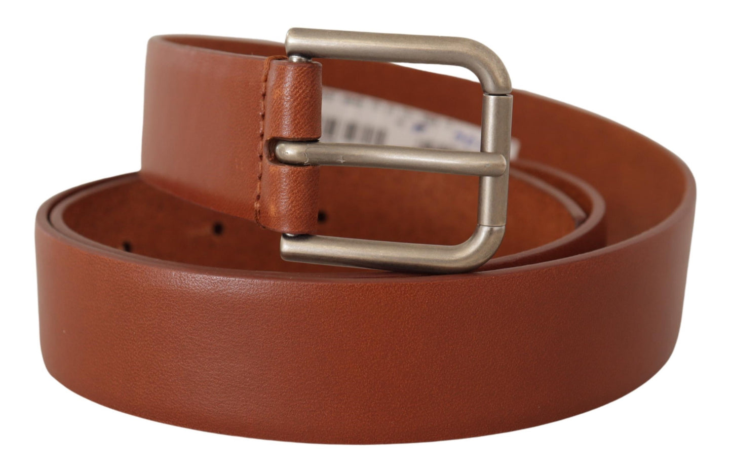 Dolce &amp; Gabbana Elegant leather belt with metal buckle