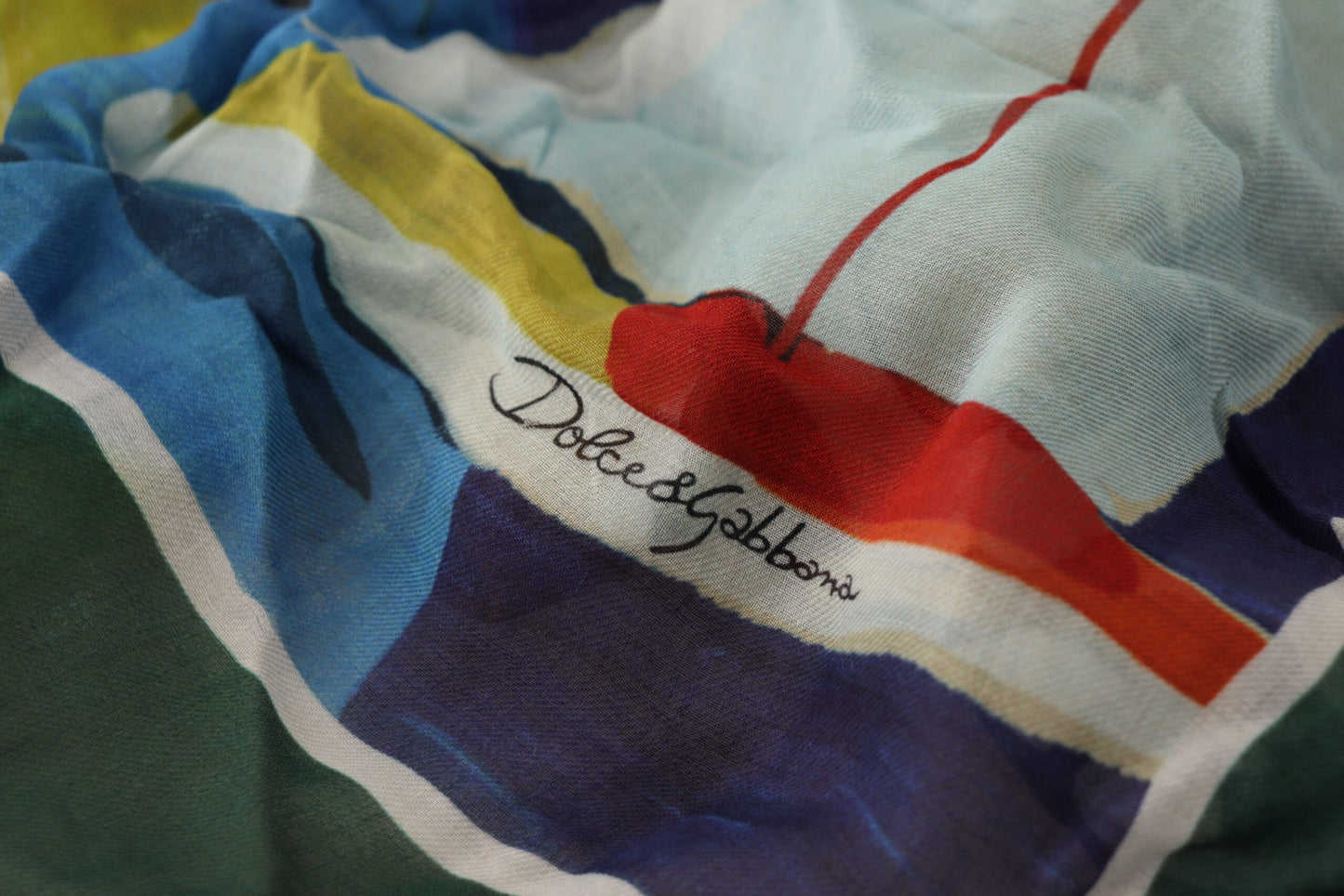 Dolce &amp; Gabbana Elegant Multicolor Silk Blend Square Scarf