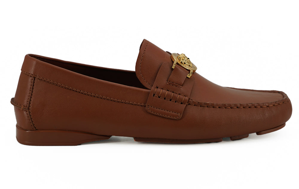 Versace Elegant Loafers nahkaa Medusa kohokuvioitu