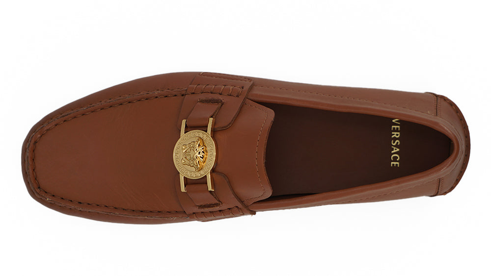 Versace Elegant Loafers nahkaa Medusa kohokuvioitu