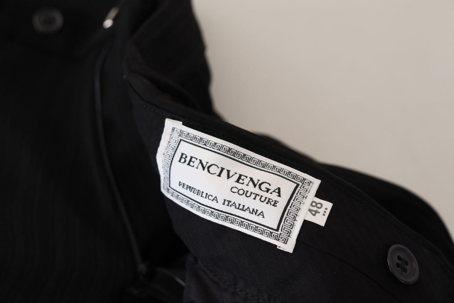 BENCIVENGA Elegant black Italian designer trousers