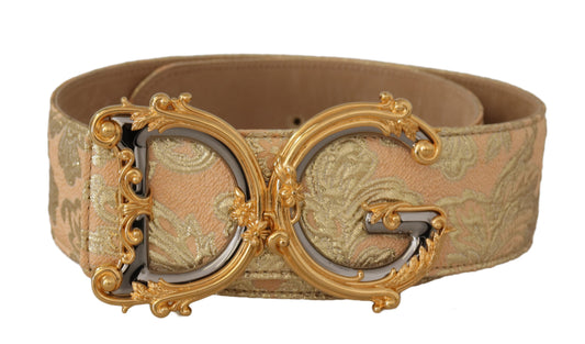 Dolce &amp; Gabbana Elegant leather belt with logo buckle