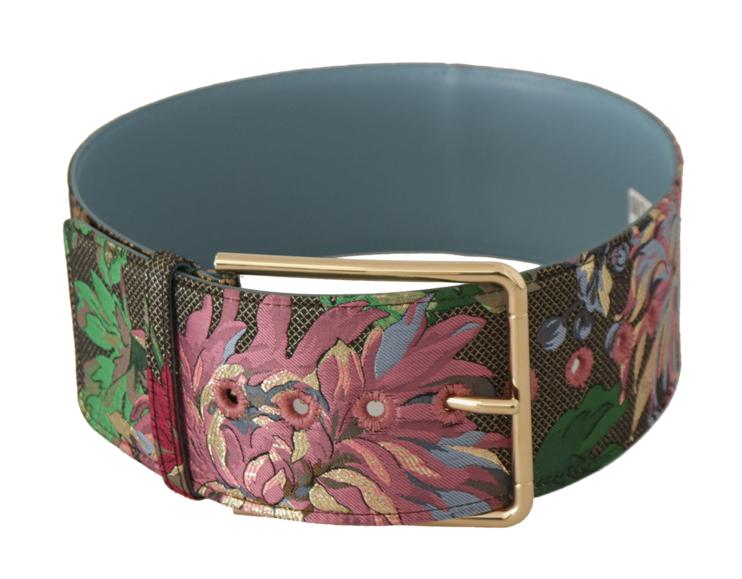 Dolce &amp; Gabbana Multicolor Leather Logo Buckle Belt