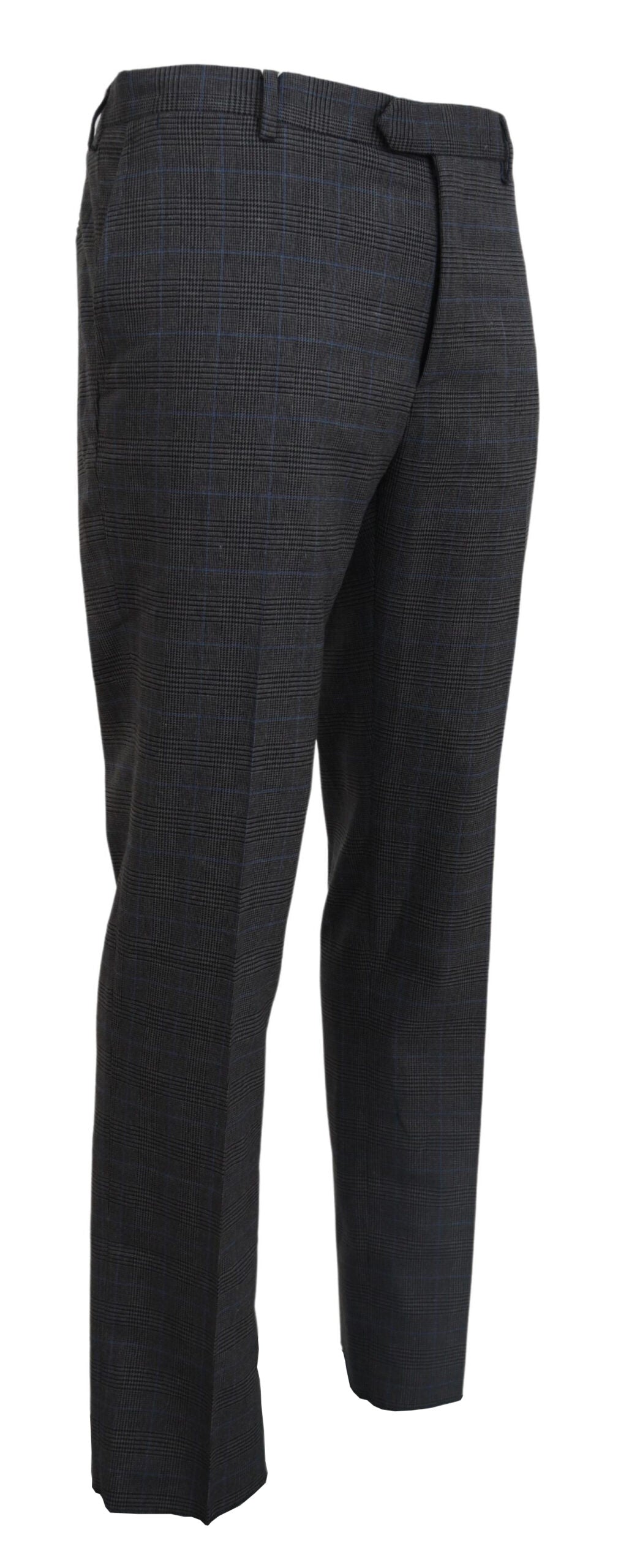 BENCIVENGA Elegant Checked Wool Suit Pants for Men