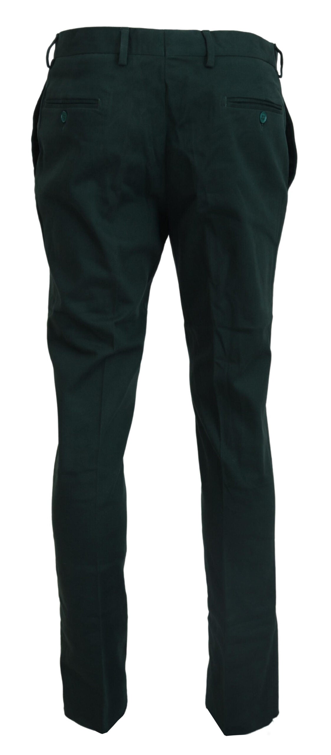 BENCIVENGA Elegant dark green chino pants