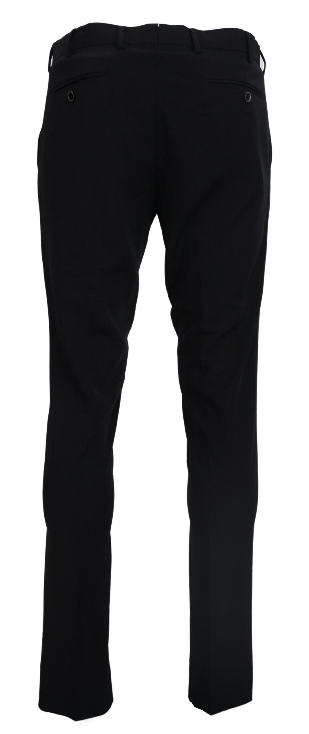 Domenico Tagliente Elegant Black Italian Suit Pants