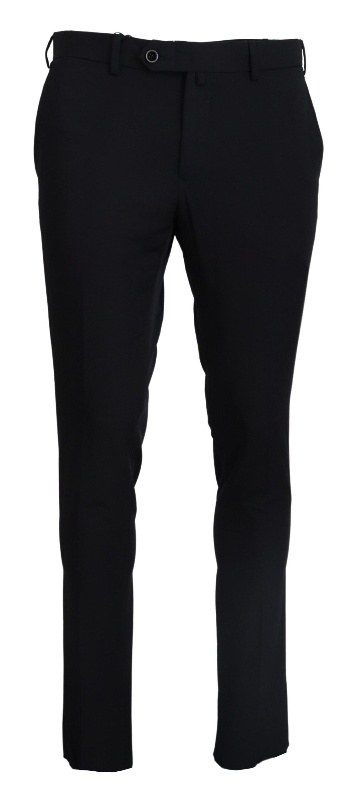 Domenico Tagliente Elegant Black Italian Suit Pants