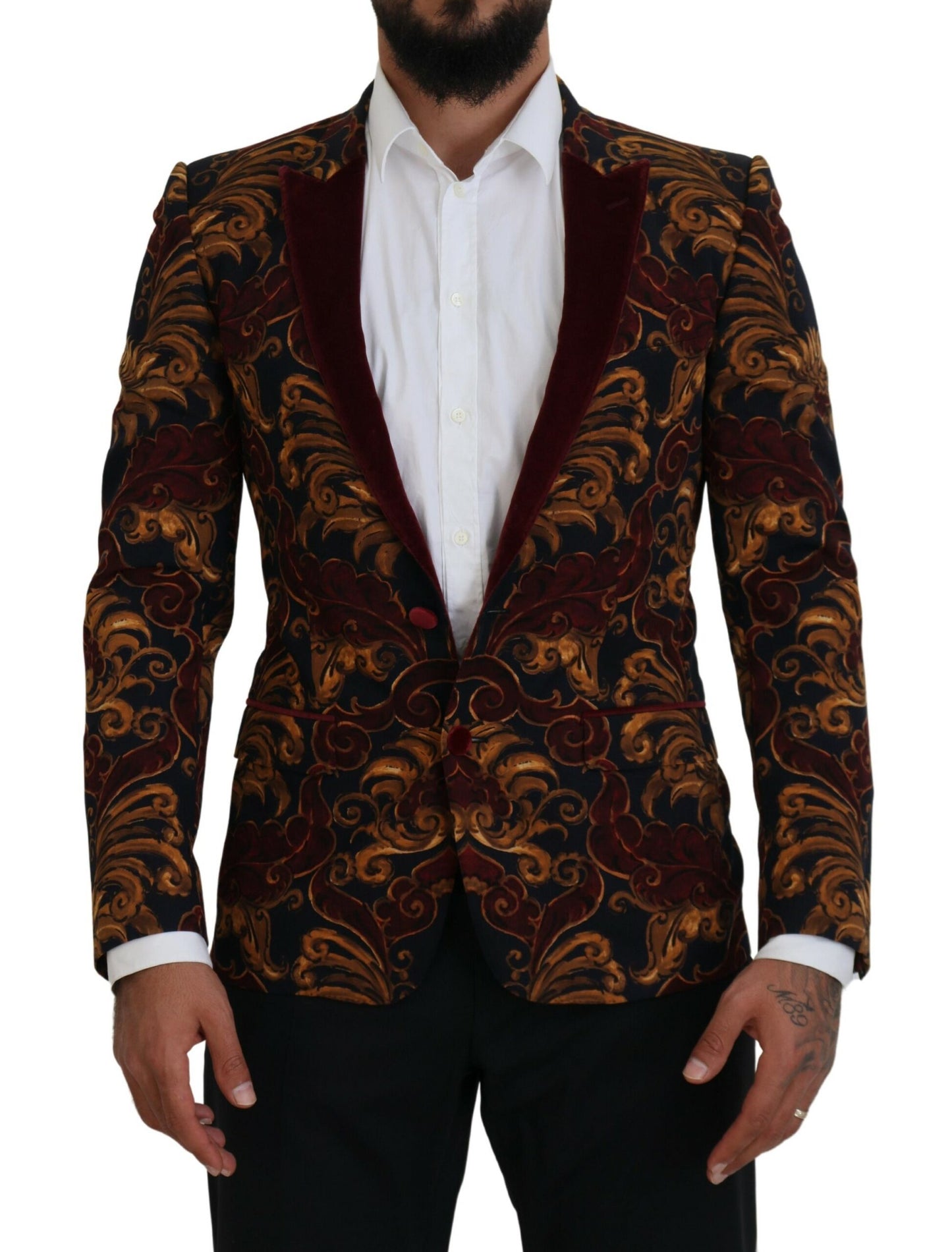 Dolce &amp; Gabbana Elegant multicolor wool blend blazer