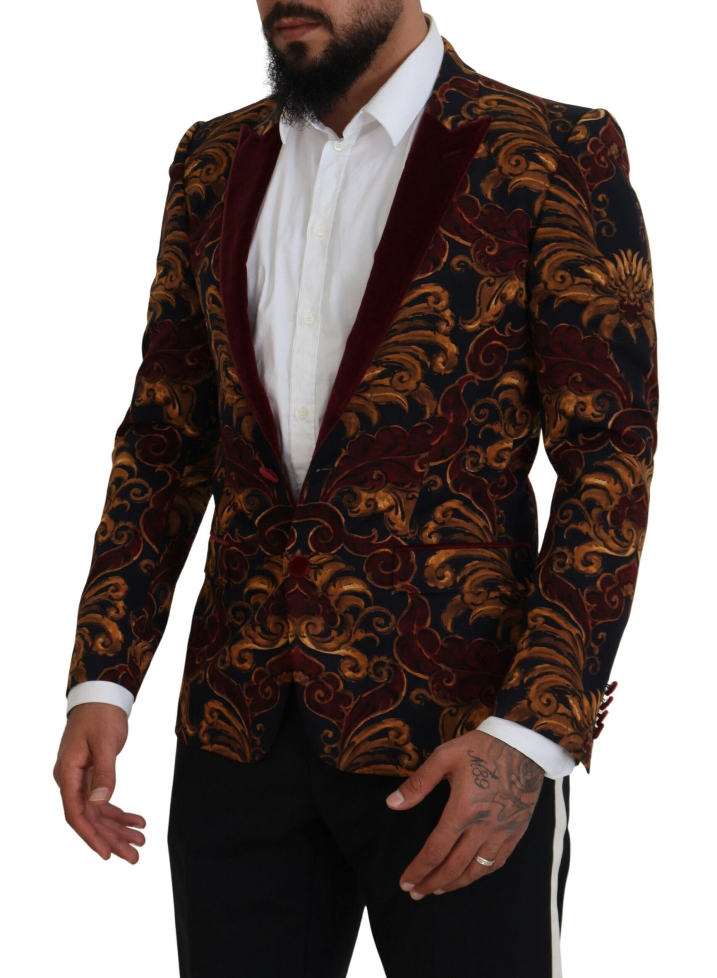 Dolce &amp; Gabbana Elegant multicolor wool blend blazer