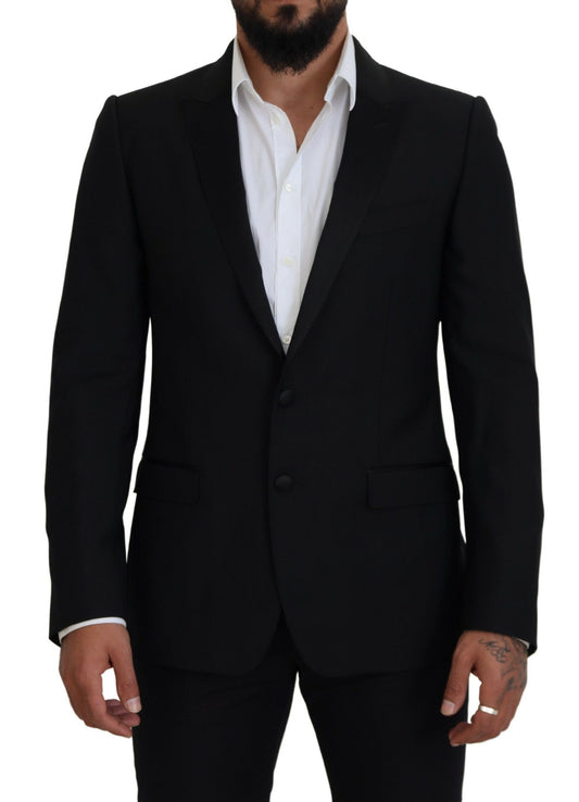 Dolce &amp; Gabbana Elegant Martini Black Formal Blazer