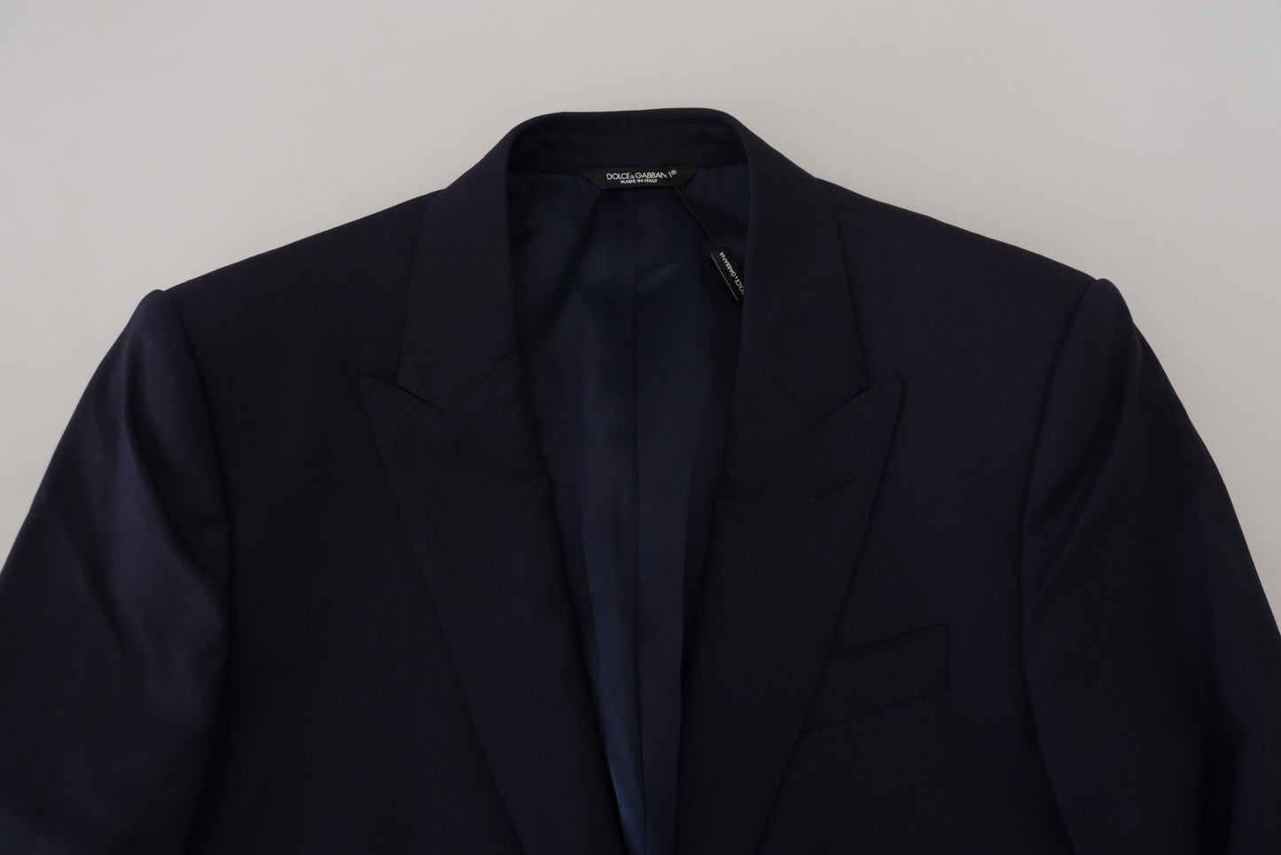 Dolce &amp; Gabbana Elegant blazer jacket in blue wool and silk