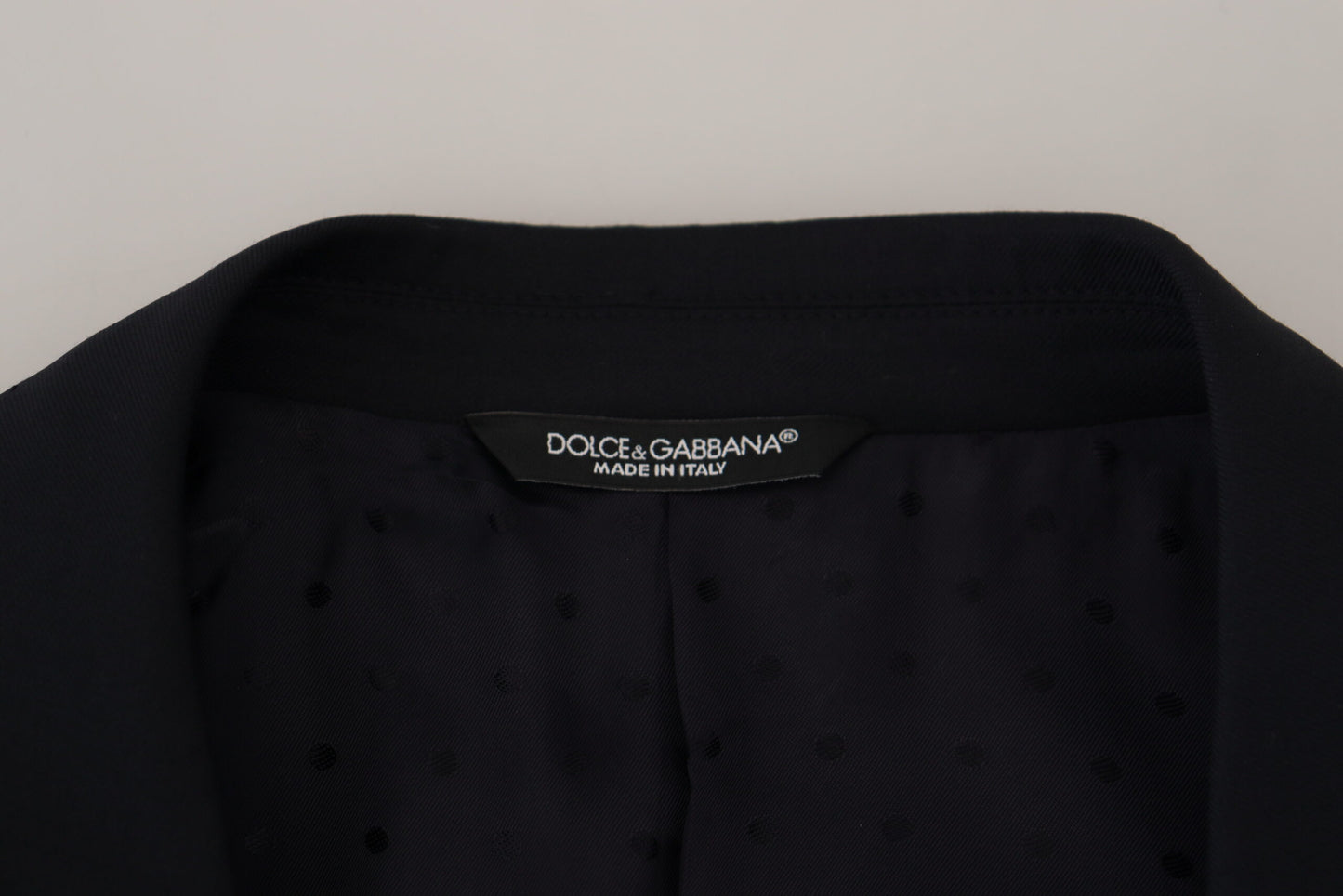 Dolce &amp; Gabbana Elegant dark blue single-breasted blazer