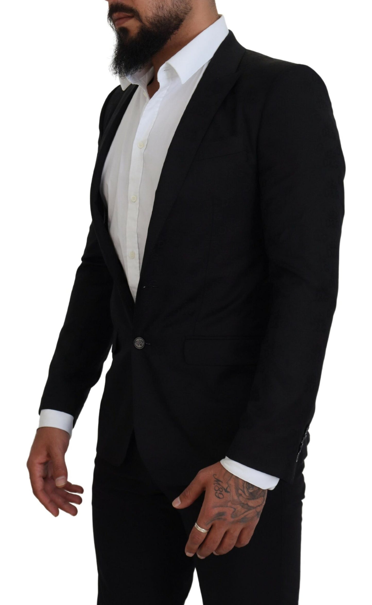 Dolce &amp; Gabbana Elegant Martini Style Black Formal Blazer