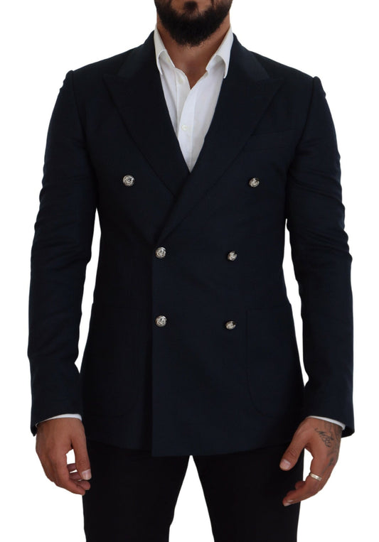 Dolce &amp; Gabbana Blue blazer made from an elegant cashmere-silk blend