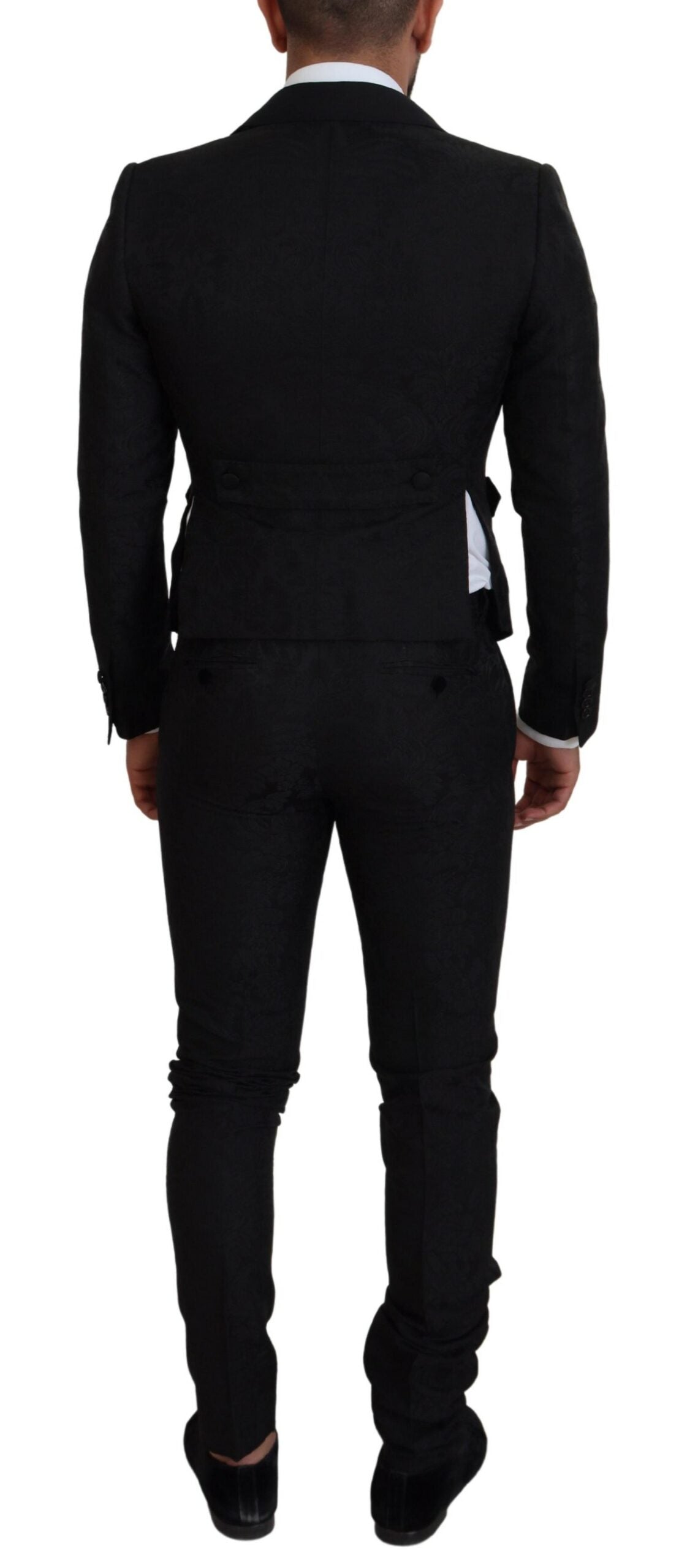 Dolce &amp; Gabbana Elegant black martini suit for the modern man