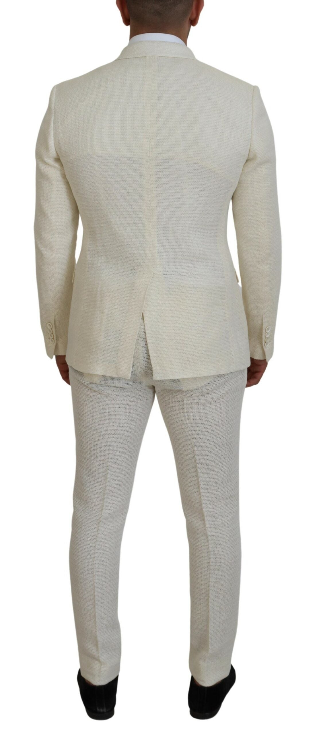 Dolce &amp; Gabbana Elegant suit in white silk blend