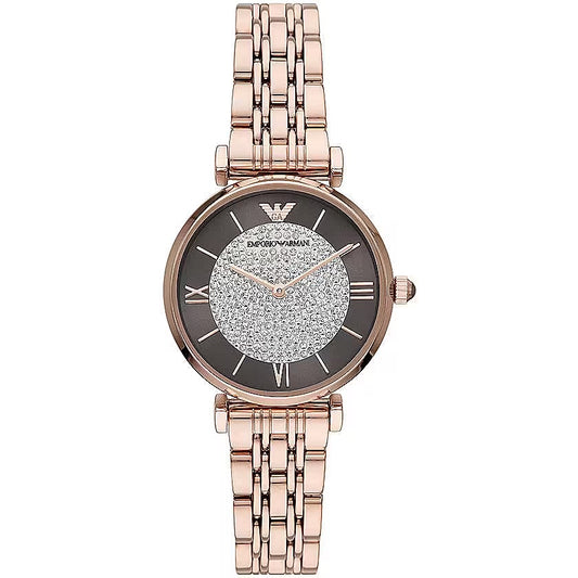 Emporio Armani Elegant women's watch in rose gold tone