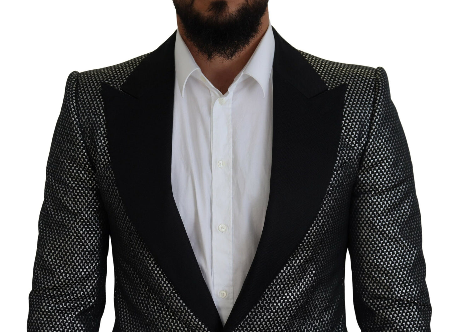 Dolce &amp; Gabbana Elegant single-breasted jacquard blazer