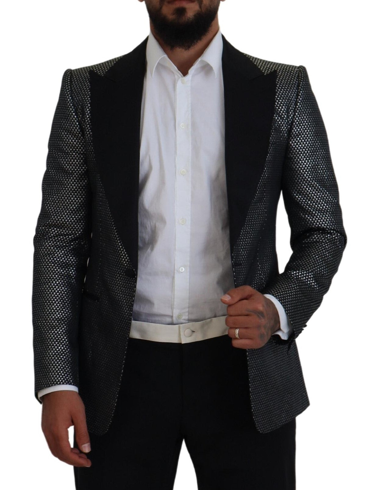 Dolce &amp; Gabbana Elegant single-breasted jacquard blazer