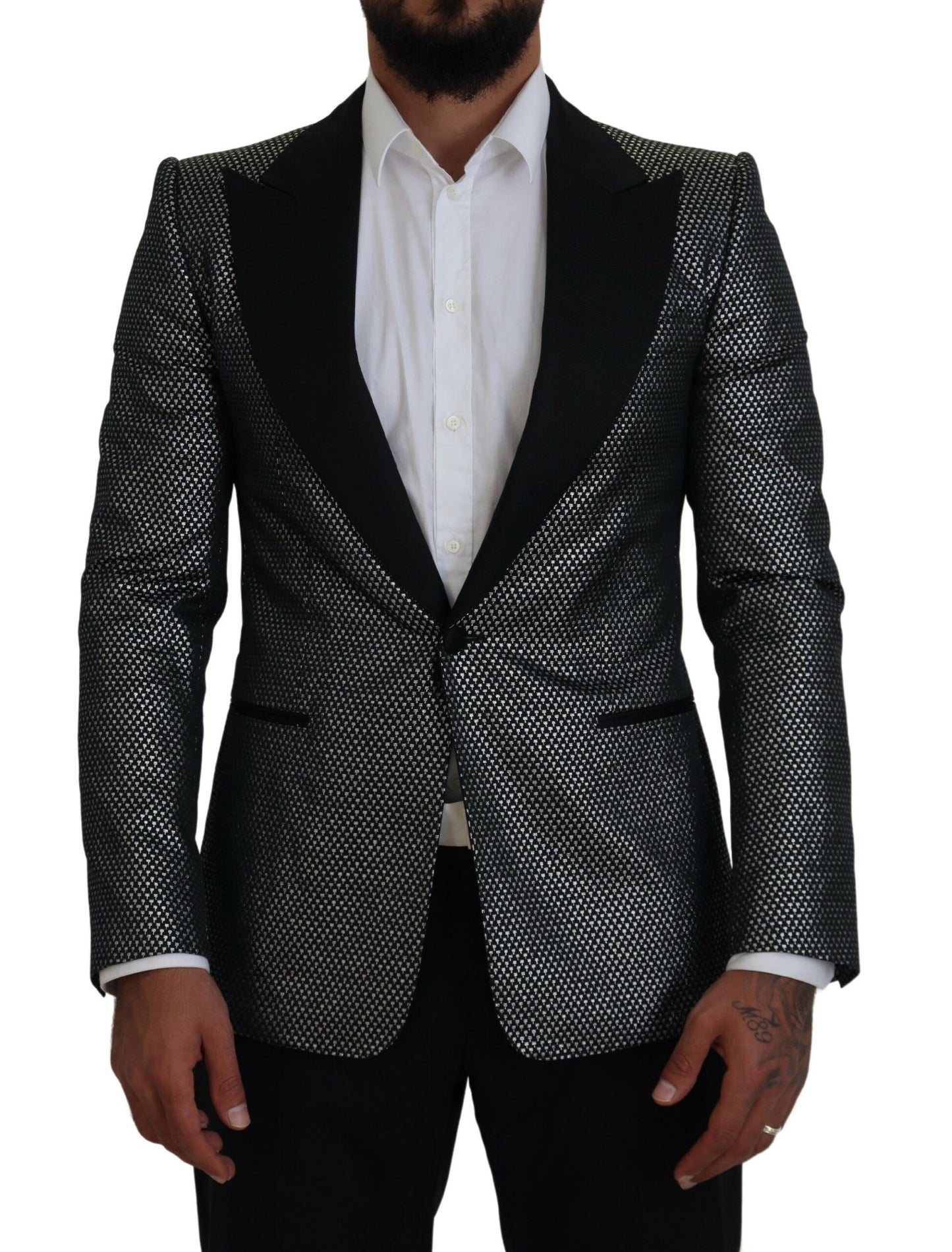 Dolce &amp; Gabbana Elegant single-breasted jacquard blazer