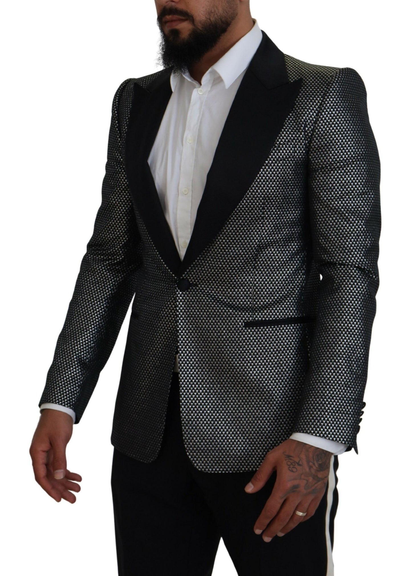 Dolce &amp; Gabbana Elegant single-breasted jacquard blazer