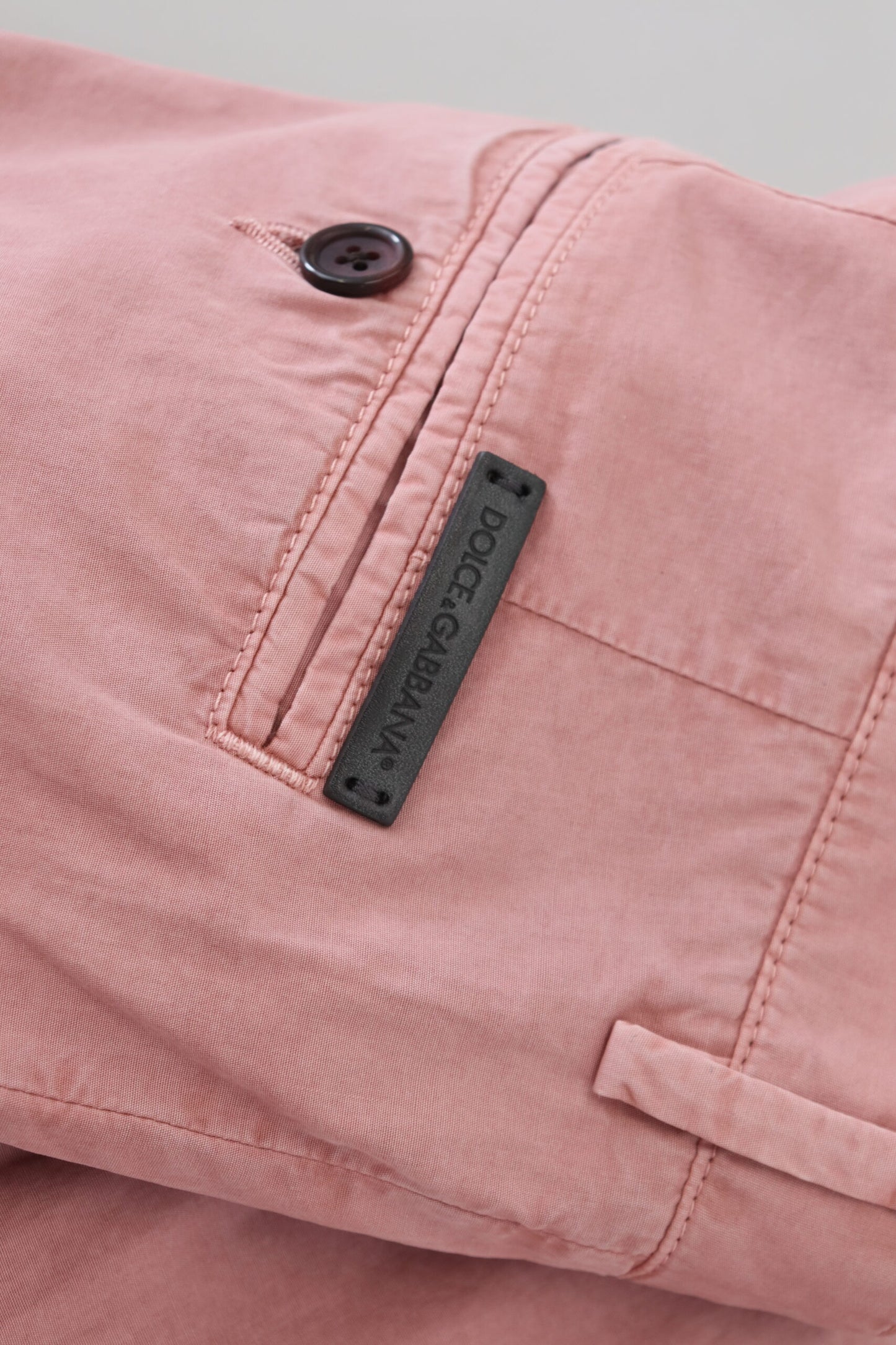 Dolce &amp; Gabbana Exquisite Pink Chino Shorts for Men