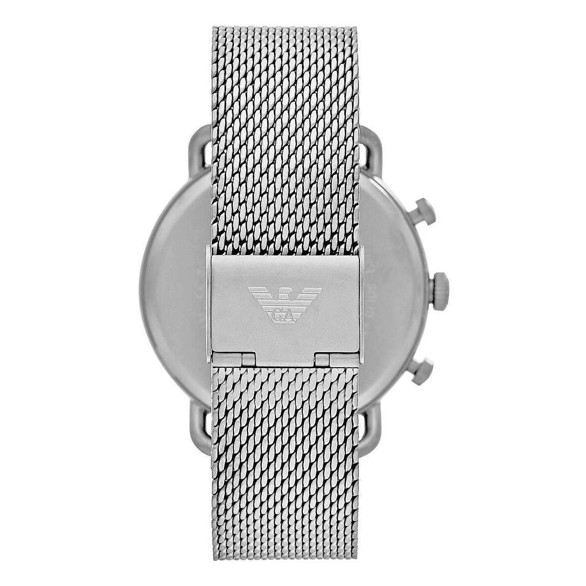 Emporio Armani Sophisticated chronograph watch made of silver steel