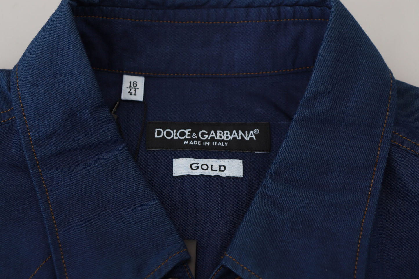 Dolce &amp; Gabbana Elegant Blue Denim rento paita