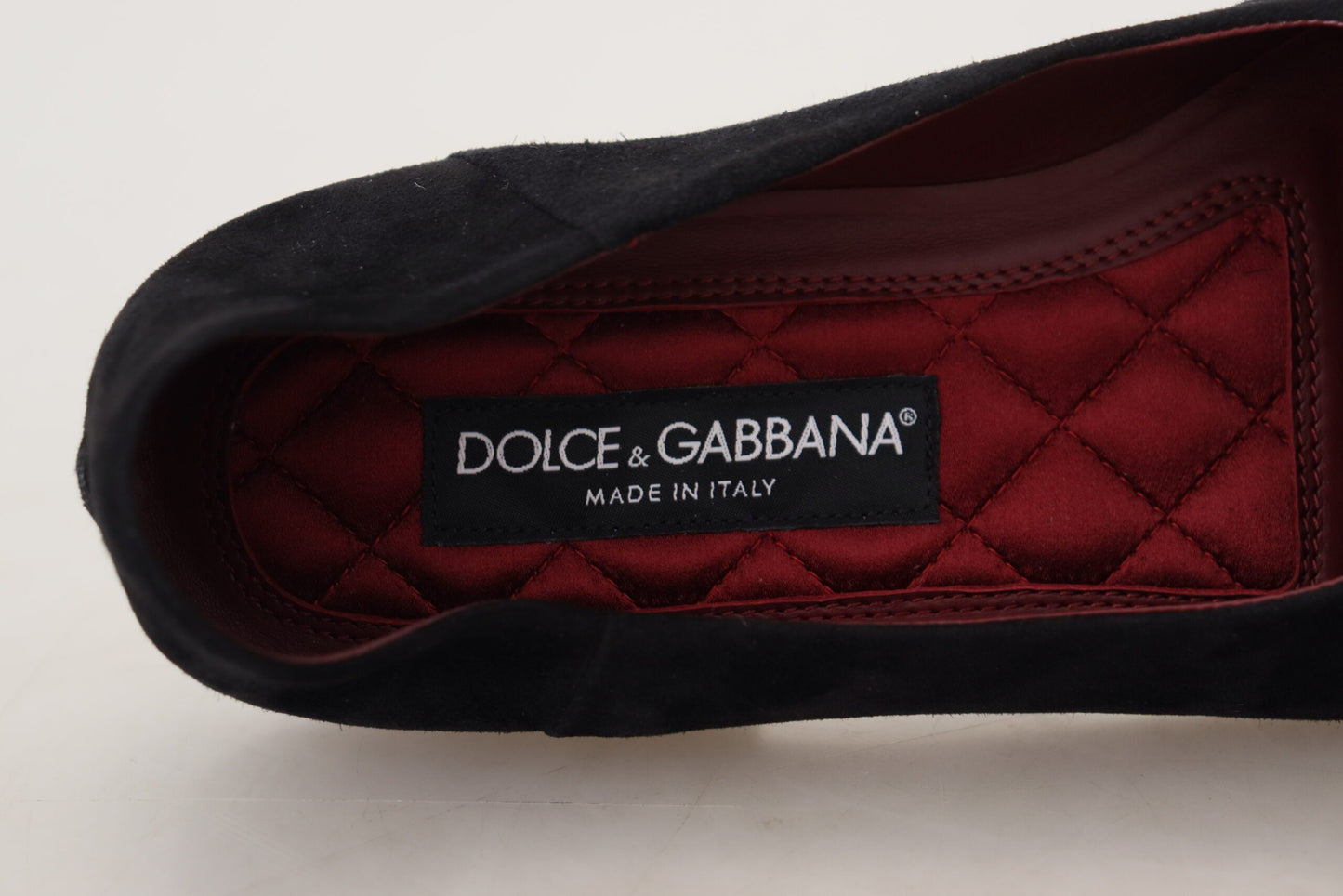 Dolce &amp; Gabbana Black and Gold Crystal Sequin Loafers