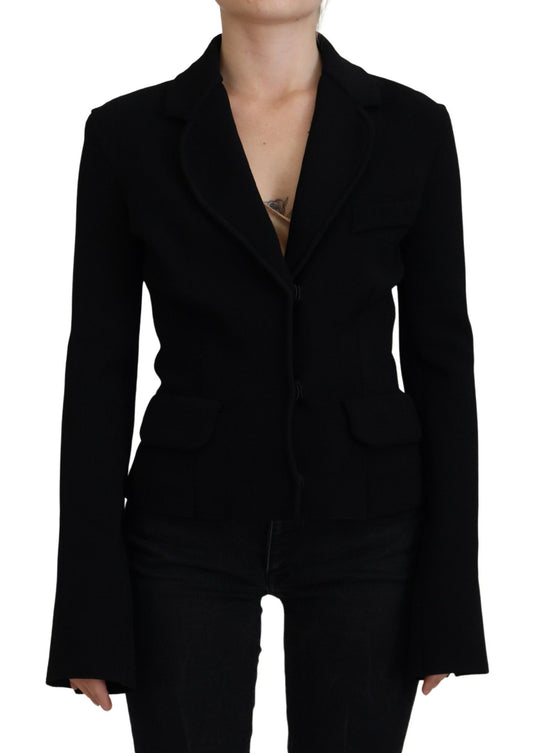 Dolce &amp; Gabbana Elegant black long-sleeved jacket