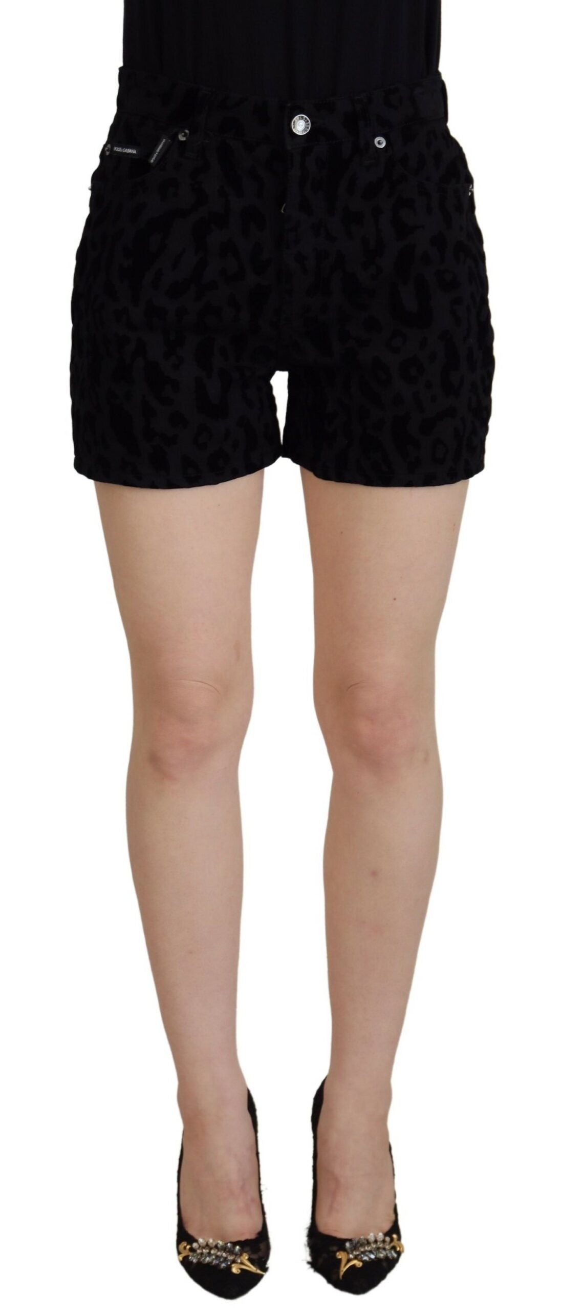 Dolce &amp; Gabbana Chic Mid Waist Hot Pants Shorts