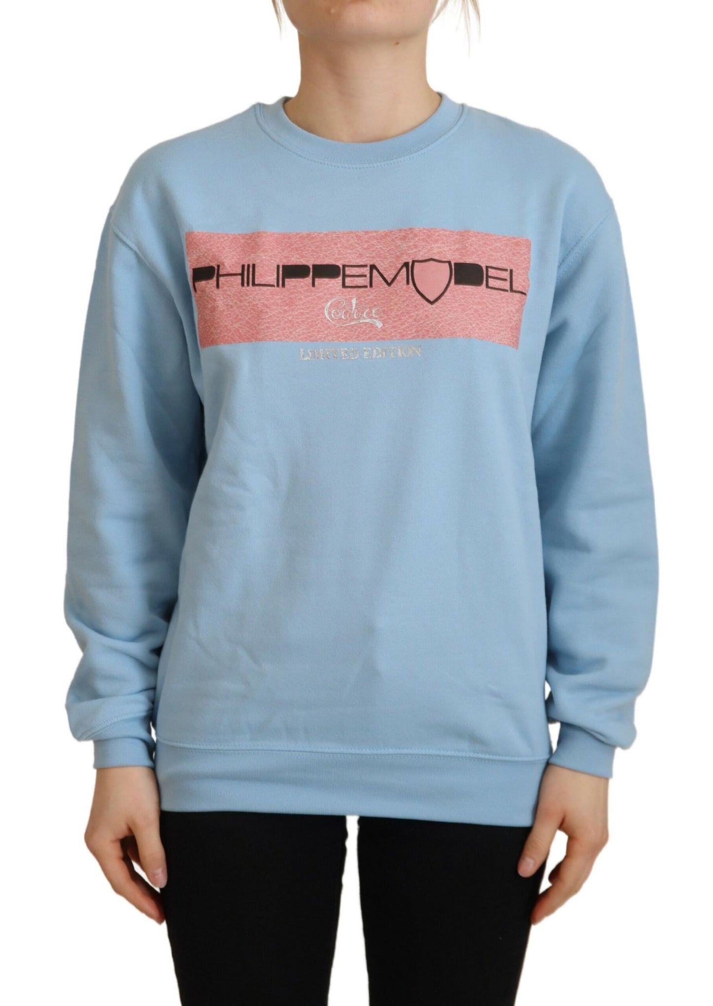 Philippe Model Elegant light blue long-sleeved sweater